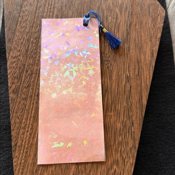 Hand Crafted Yellow Floral Tassel Bookmark - Picture 2 of 2